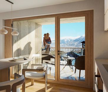 2.5-Zimmerwohnung zur Miete (Erstbezug): Neubau Hasol in Bürchen - Photo 2