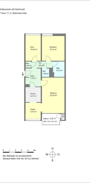 Große 3-Zimmer-Wohnung in Dortmund-Lütgendortmund mit WBS - Photo 1