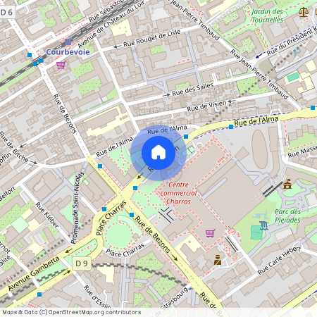 Rue Baudin, Francja, Courbevoie