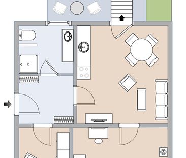 Charmante Altbauwohnung mit Garten und Terrasse - Photo 2