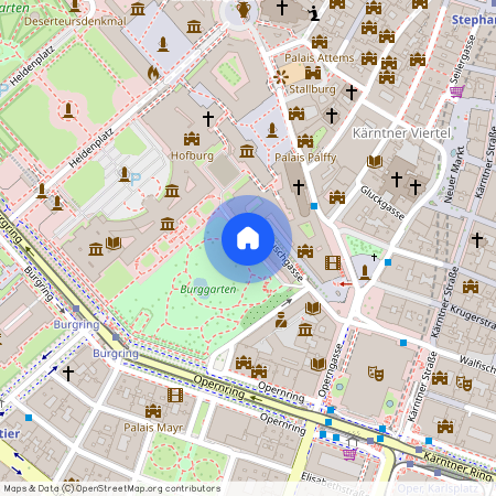 Schillerplatz, Opernring, Staatsoper, Burggarten, 1010, Wien