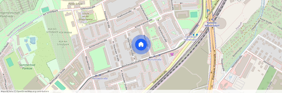 Würtzstr. 9A, 13187 Berlin OT Pankow, Zur Karte