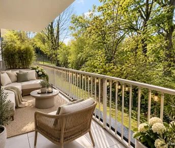MIETWOHNUNG MIT BLICK INS GRÜNE - 3-Zimmer Dachgeschoss Wohnung - Erstbezug - BJ 2025 - Eigener Dachgarten - Balkon - Photo 3