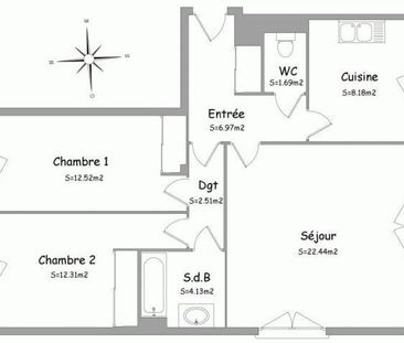 Location Appartement 3 Pièces 70 m² - Photo 6