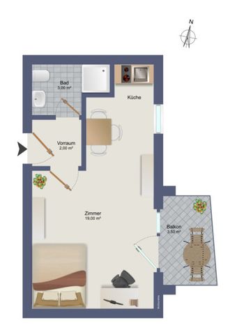 Ruhige Balkonwohnung in Top-Lage von Graz-Mariatrost – Nähe LKH & Universitäten inkl. Kfz-Stellplatz! - Foto 3