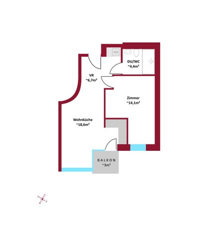 ERSTBEZUG | Außenflächen mit direktem Blick auf den Kahlenberg | vollausgestattete Küchen | Fußbodenheizung und Fußbodenkühlung - Foto 3