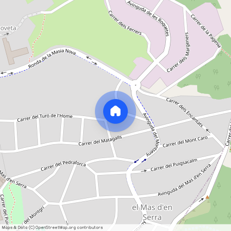 Mas d´En Serra - Els Cards, - Carrer del Turó de l'Home