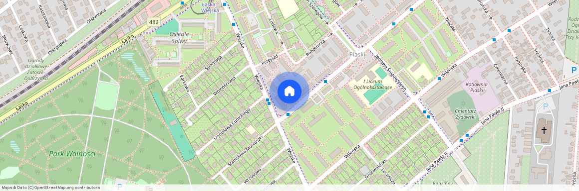 ul. Stanisława Moniuszki, Pabianice, pabianicki, łódzkie