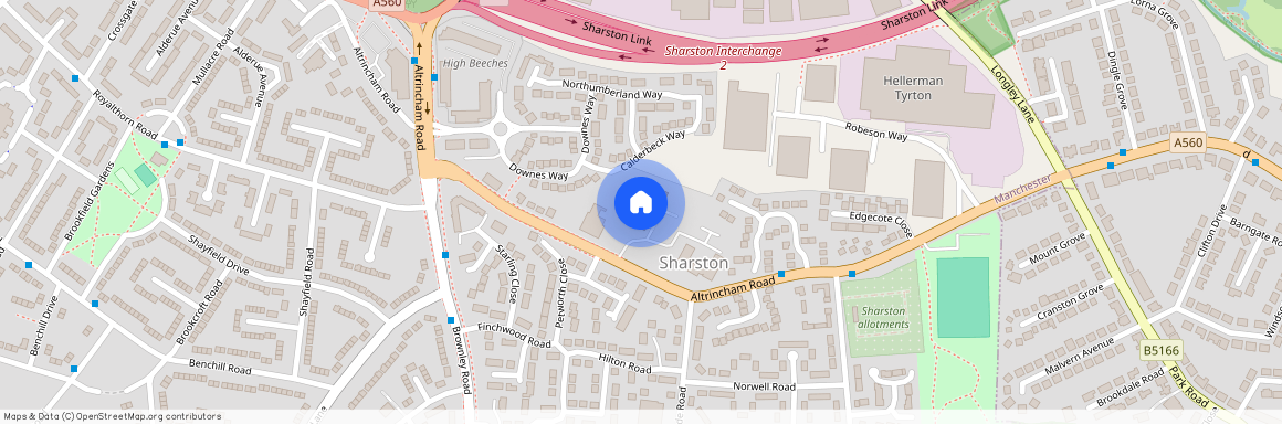 Manor Court; Sharston; M22