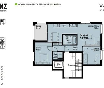 3.5 Zimmer, 75 m², 4. Stock - Photo 6