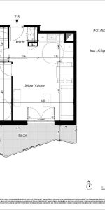 Appartement à louer 2 pièces 44.17m² - Photo 4