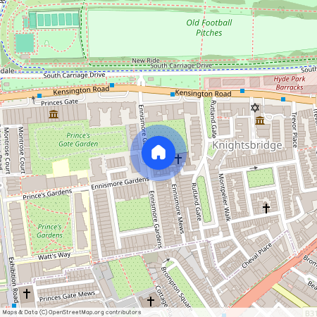 Ennismore Gardens, Knightsbridge, London