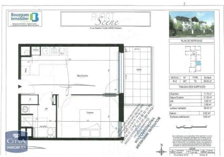 Appartement à louer 2 pièces 38.03m² - Photo 2