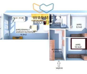 DO WYNAJĘCIA 3 POKOJE, WITOSA, NOWA TECHNOLOGIA! - Zdjęcie 5
