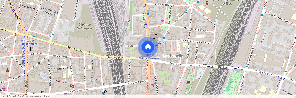 Rue de la Chapelle et Rue de Torcy 75018 Paris (18e arrondissement)