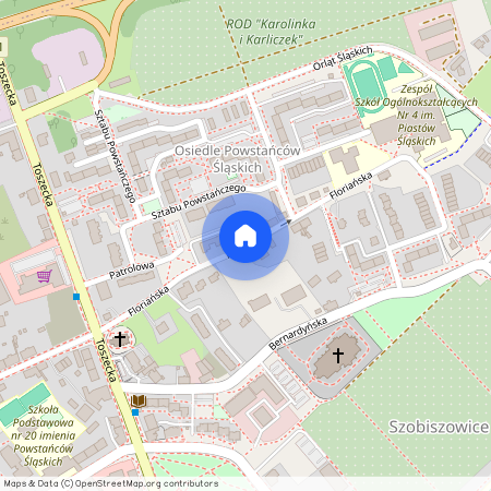 ul. Floriańska, Szobiszowice, Gliwice, śląskie