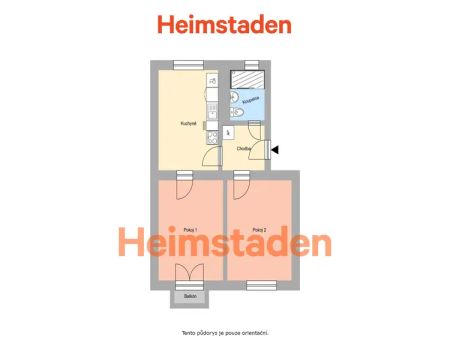 Pronájem bytu 2+1 48 m - Fotografie 2