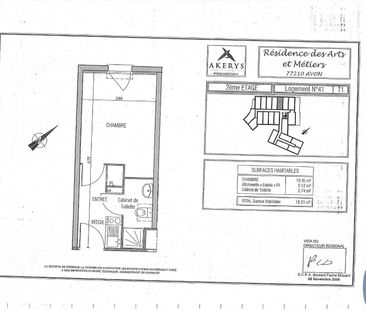 Location Appartement 1 pièce 18m² AVON 77210 - Photo 6