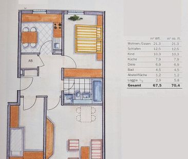 Pronájem bytu 3+1 • 68 m² bez realitkyWollgrasweg 2, , Braniborsko - Photo 5