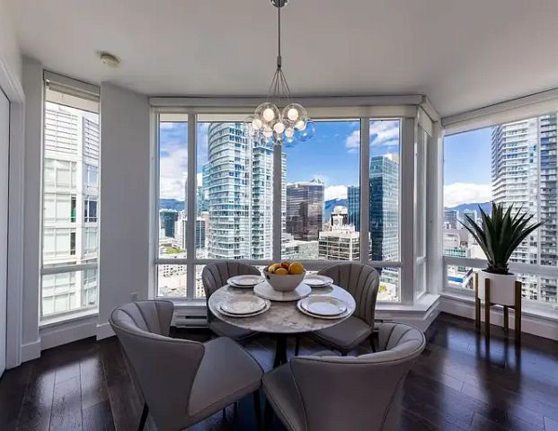 Fully Furnished Gorgeous 2 Bed 2 Bath Condo in Downtown! | 2801 - 535 Smithe Street, Vancouver - Photo 1