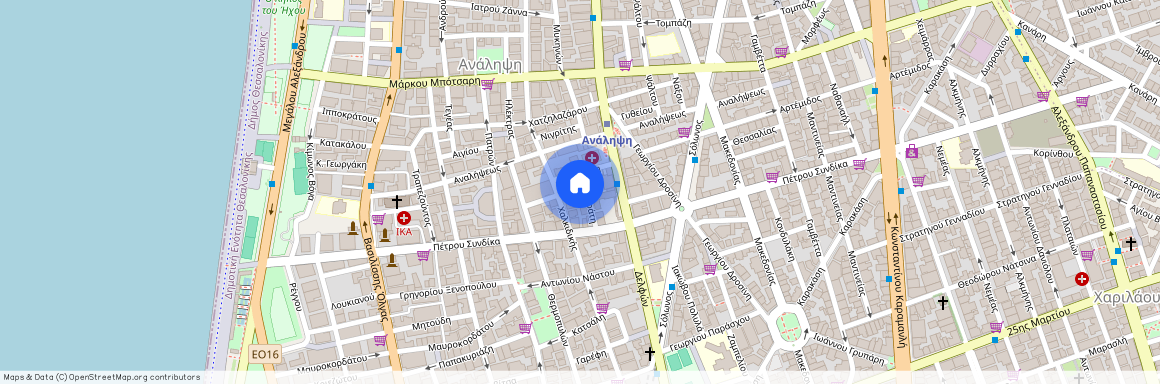 Λυσικράτους, 4 546 43 Θεσσαλονίκη, Ανάληψη - Μπότσαρη (Ανάληψη - Μπότσαρη - Νέα Παραλία)