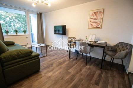 Voll möbliertes 2 1/2 Zimmer Apartment mit Balkon und High-Speed-Internet - Foto 3