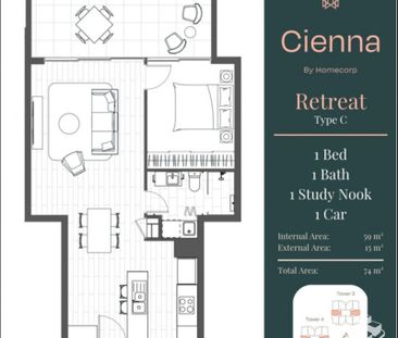 CIENNA VARSITY RIDGE - 1 Bedroom Executive Apartment - Photo 5