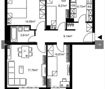 Nachmieter gesucht: kleine 4-Zimmer-Wohnung (70 m²) Nähe U-Bahn - Photo 1