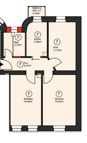 Erstbezug - 3 Zimmer Wohnung in kernsaniertem Altbau - in TOP-Lage von Fürth - Foto 3