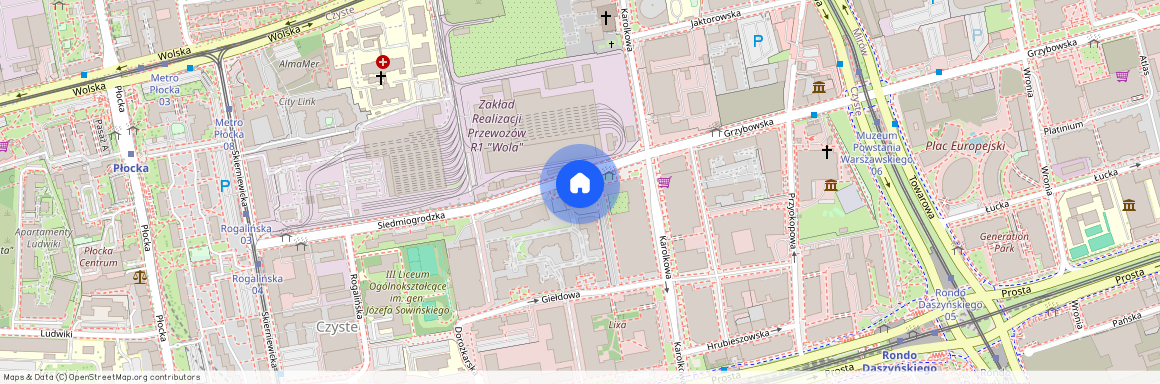 ul. Siedmiogrodzka 1a, Czyste, Wola, Warszawa, mazowieckie