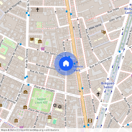 Rue des Tournelles, Francja, Paris