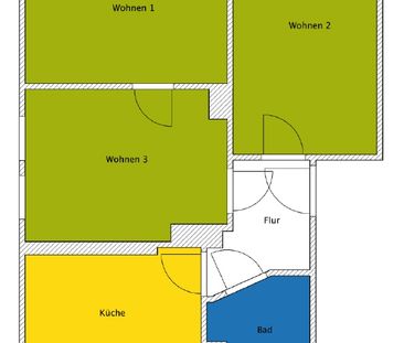 Ab Oktober 2024 bezugsfertige 3 Raum-Wohnung mit Tageslichtbad - Photo 3