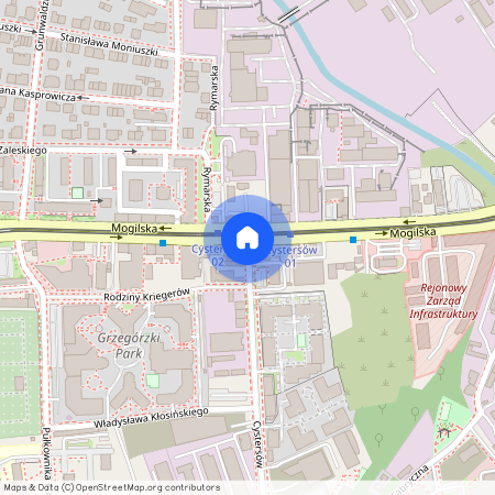 ul. Cystersów, Grzegórzki, Grzegórzki, Kraków, małopolskie