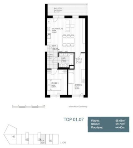 TRAUMHAFTE BALKONWOHNUNG AM STOCKHOF - TOP 107 - Foto 5