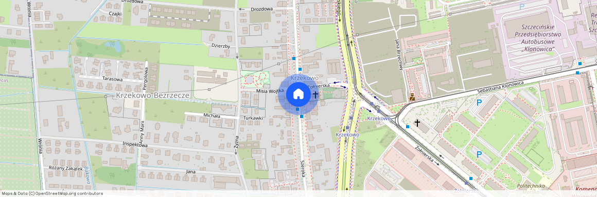 ul. Szeroka, Krzekowo-Bezrzecze, Zachód, Szczecin, zachodniopomorskie