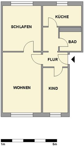 Schnuckelige 3-Raum-Wohnung nahe Stadtpark - Foto 4