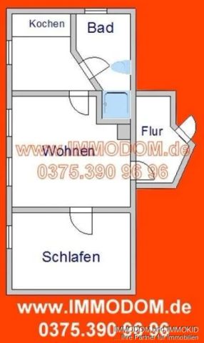 2-Zimmer-Dachwohnung in Friedrichsgrün mit Einbauküche und LAMINAT! - Foto 5