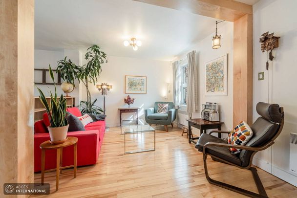 Furnished two-story house for rent in Villeray - abundant natural light - Photo 1
