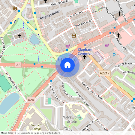 Clapham Common Southside, Clapham Common, London, SW4 7AB