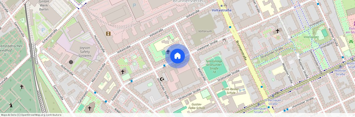 Usedomer Straße, 13355 Berlin - Mitte