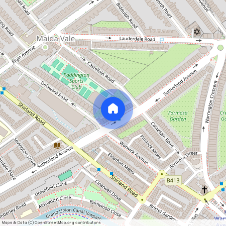 Sutherland Avenue, Little Venice, Maida Vale, London