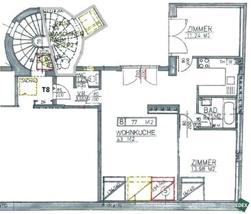 Helle 3-Zimmer-Dachgeschoß-Wohnung mit Blick auf die Votivkirche - Photo 1