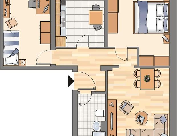 3-Zimmer-Wohnung in Dortmund Kemminghausen - Foto 1