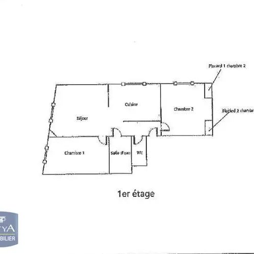 Appartement à louer 3 pièces 49.95m² - Photo 2