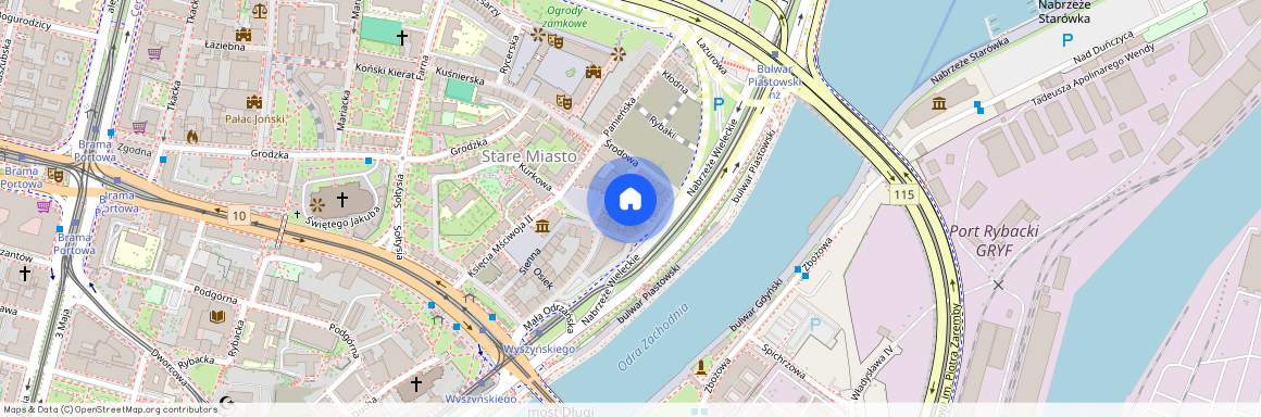 ul. Kurza Stopka, Stare Miasto, Śródmieście, Szczecin, zachodniopomorskie