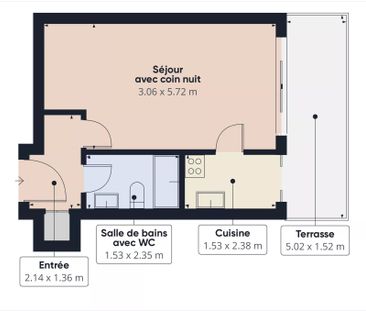Location Appartement 1 pièce 27m² NICE 06300 - Photo 3