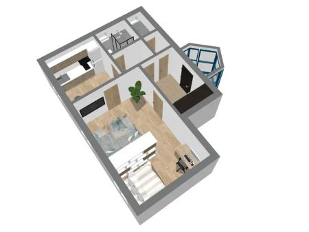 Pronájem bytu 1+1 42 m - Fotografie 3