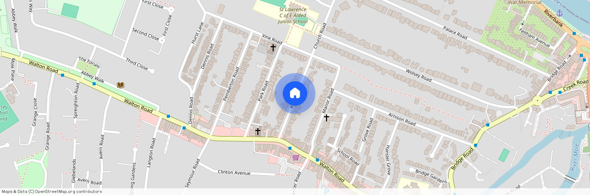 Kent Road, East Molesey, Surrey, KT8