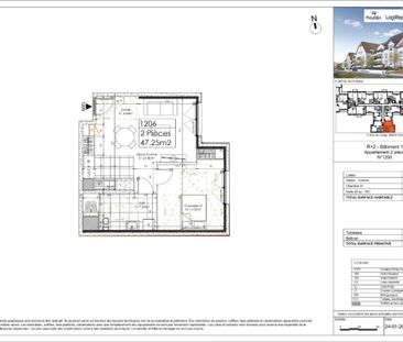Appartement 2 pièces neuf à OSNY (programme LLI soumis à conditions... - Photo 1