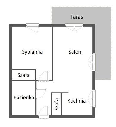 Apartament z miejscem postojowym, taras. - Zdjęcie 1